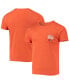 Фото #1 товара Men's Heathered Orange Cleveland Browns Field Goal Pocket Tri-Blend T-shirt