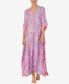 ფოტო #1 პროდუქტის Women's Elbow Sleeve Long Nightgown
