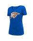 Фото #3 товара Women's Blue Oklahoma City Thunder 2022/23 City Edition V-Neck T-shirt