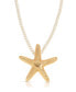 Фото #1 товара Silk Cord Starfish Pendant Necklace