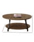 Steve Silver Denise 47" Oval Wood and Metal Cocktail Table