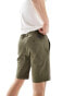 Ben Sherman slim fit stretch chino short in dark khaki