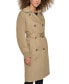 ფოტო #7 პროდუქტის Women's Ruched-Sleeve Trench Coat