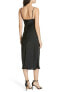 Фото #3 товара Joie 247739 Womens Marcenna Spaghetti Strap Satin Midi Slip Dress Caviar Size M