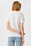 Футболка Koton YakNeck ShortDark White