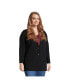 Фото #3 товара Plus Size Fine Gauge Blazer Sweater