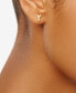 ფოტო #16 პროდუქტის Initial Stud Earrings in 10k Gold