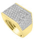 ფოტო #1 პროდუქტის Men's Diamond Multi-Row Cluster Ring (4 ct. t.w.) in 10k Gold