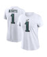 Фото #1 товара Women's Jalen Hurts White Philadelphia Eagles Player Name and Number T-shirt