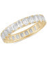 Фото #1 товара Certified Lab Grown Diamond Emerald-Cut Eternity Band (3 ct. t.w.) in 14k Gold