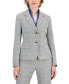 Фото #3 товара Petite Plaid Two-Button Blazer