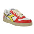 Diadora Magic Basket Low Icona Lace Up Mens Red, White Sneakers Casual Shoes 17