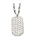 Фото #1 товара Brushed Polished Dog Tag on a Curb Chain Necklace
