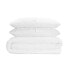 Фото #5 товара 2pc Twin/Twin Extra Long Simply Clean Pleated Comforter Set White - Serta