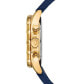 ფოტო #2 პროდუქტის Men's Chronograph Marine Star Blue Leather & Silicone Strap Watch 43mm