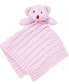 ფოტო #1 პროდუქტის Baby Girl Knit Bear Security Blanket