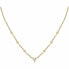 Decent Gold Plated Necklace with Trilliant Crystals SAWY01