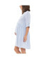 Фото #2 товара Sam Stripe Button Through Dress Sky Blue/White