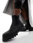 ONLY water resistant chunky platform boot in black