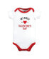 ფოტო #2 პროდუქტის Baby Boys Cotton Bodysuits First Valentine Easter, 3-Pack