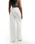 Kaiia tailored tie detail wide leg trousers in white