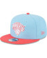Фото #1 товара Men's Powder Blue, Red New York Knicks 2-Tone Color Pack 9FIFTY Snapback Hat