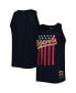Фото #1 товара Men's Navy Milwaukee Brewers Cooperstown Collection Stars and Stripes Tank Top