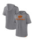 Фото #2 товара Men's Heather Gray Oklahoma State Cowboys Modern Stack Hoodie T-shirt