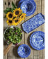 Blue Room Sunflower Pasta Bowls, Set of 4 Синий, 10.5 - фото #4