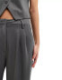 COLLUSION tailored dad trousers in grey marl co-ord