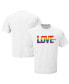 Men's White NASCAR Love Wins T-shirt