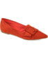 ფოტო #17 პროდუქტის Women's Audrey Buckle Pointed Toe Ballet Flats