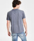 ფოტო #2 პროდუქტის Men's Triangle Palm Tree Logo Graphic T-Shirt