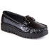 Filippo W PAW314D patent leather platform loafers, black