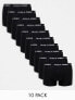 Jack & Jones 10 pack trunks in black