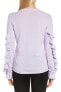 Фото #2 товара Lewit Ruffle Sleeve Cashmere Sweater Women's Sz. Small 152081