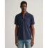 GANT Reg Contrast Rugger short sleeve polo Синий, S - фото #1