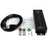 Фото #5 товара USB-концентратор USB 3.0 Startech.com 10-Port Industrial с защитой от ЭСП и скачков напряжения - USB 3.2 Gen 1 (3.1 Gen 1) Type-B - USB 3.2 Gen 1 (3.1 Gen 1) Type-A - 5000 Mbit/s - цвет Черный - материал Сталь - Питание