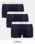 Фото #1 товара Tommy Hilfiger 3 pack trunks in navy