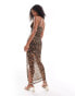 Фото #4 товара JDY mesh maxi dress in leopard print