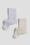 2'li Tekstüre Triko Külotlu Çorap