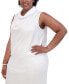 ფოტო #5 პროდუქტის Women's Sleeveless Scarf-Neck Top