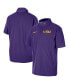 Фото #1 товара Men's Purple LSU Tigers Coaches Quarter-Zip Short Sleeve Jacket