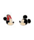 Silver Mickey and Minnie Mouse stud earrings ES00087SL.CS