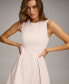Women's Jewel-Neck A-Line Midi Dress