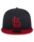 ფოტო #4 პროდუქტის Men's Navy St. Louis Cardinals 2024 Batting Practice 59FIFTY Fitted Hat