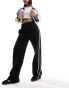 Фото #1 товара Kaiia wide leg side striped trousers in black