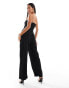 JDY bandeau jumpsuit in black