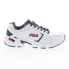 Фото #1 товара Fila Memory Decimus 6 1GM00835-101 Mens White Lifestyle Sneakers Shoes 7.5