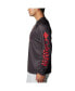 Фото #3 товара Men's Heather Charcoal Nebraska Huskers PFG Terminal Tackle Omni-Shade Raglan Long Sleeve T-shirt